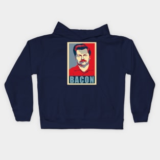 Ron hope swanson Kids Hoodie